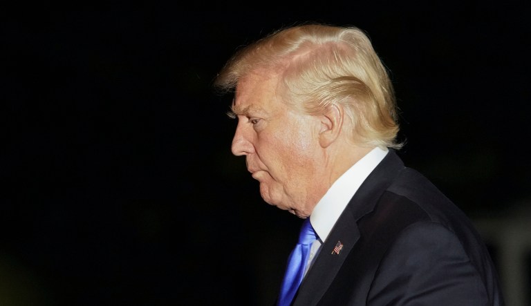 Prior to Monday's poll, Trump's reached a record low on Aug. 30. (AP Photo/Pablo Martinez Monsivais)