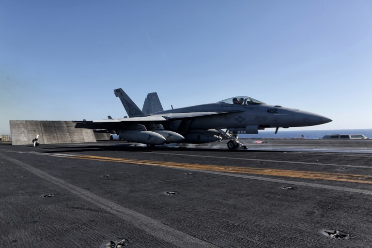 The Pentagon, along with various U.S. commanders, have argued that establishing a no-fly zone to protect Syrian civilians on the ground from air attack from the regime of Bashar Assad would not be practical. (AP Photo/Bram Janssen)