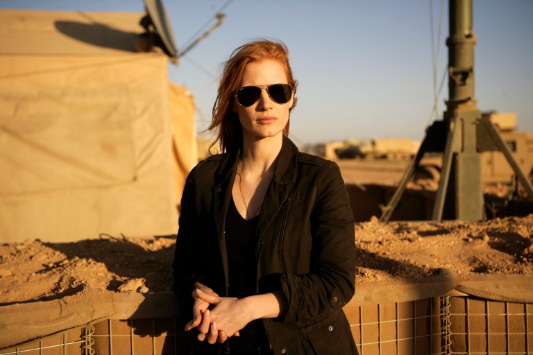   This undated publicity film image provided by Columbia Pictures shows Jessica Chastain in a scene from 