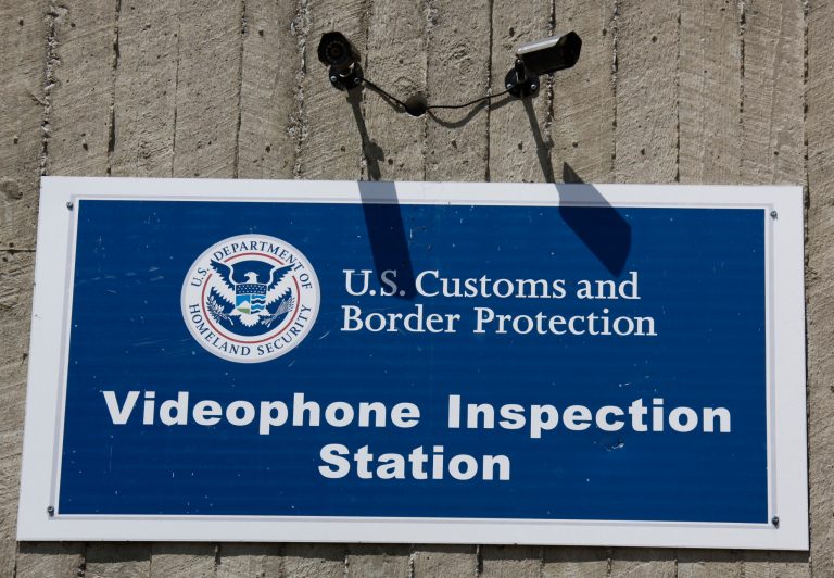 A Department of Homeland Security U.S. Customs and Border Protection Video Inspection Station in Buffalo, N.Y. (AP /David Duprey)