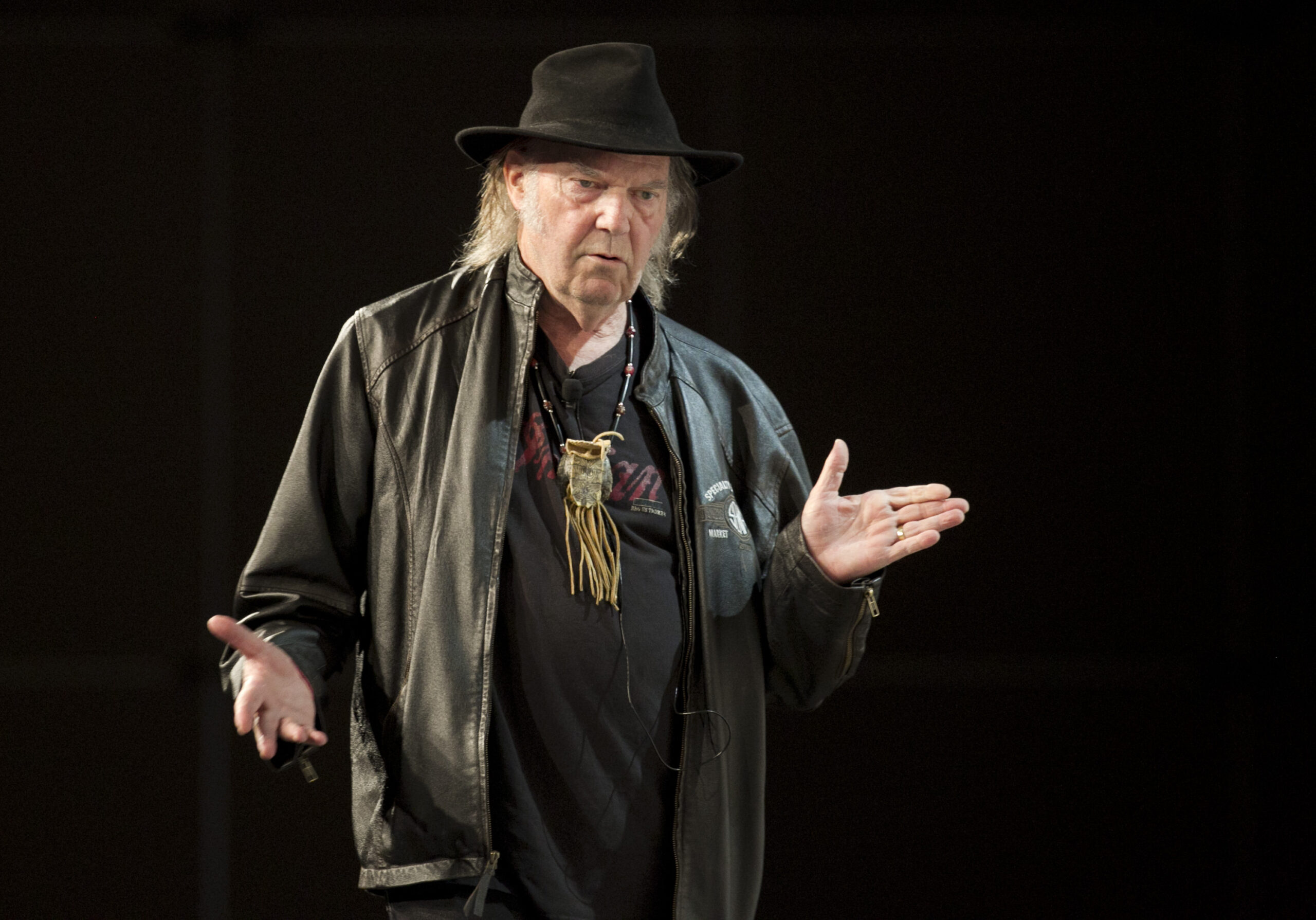 Neil Young changes boycott focus from Spotify to banks