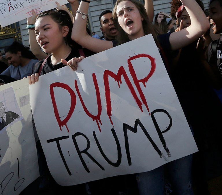 Because Trump won the presidency without winning the popular vote, the Electoral College and even the idea of the state is suddenly under fire. (AP Photo)