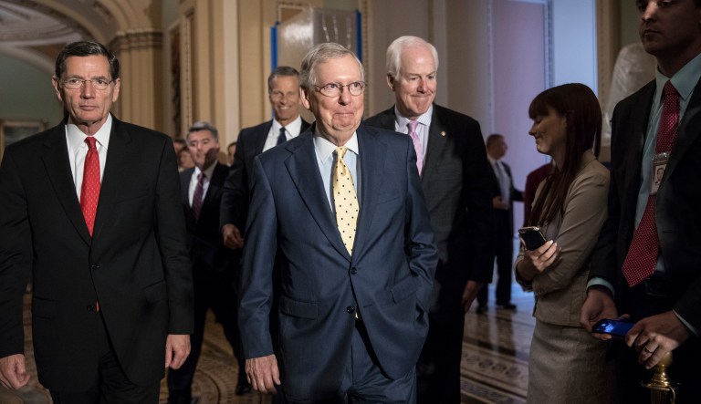 Senate Republicans have released their version of the healthcare bill. (AP Photo/J. Scott Applewhite)