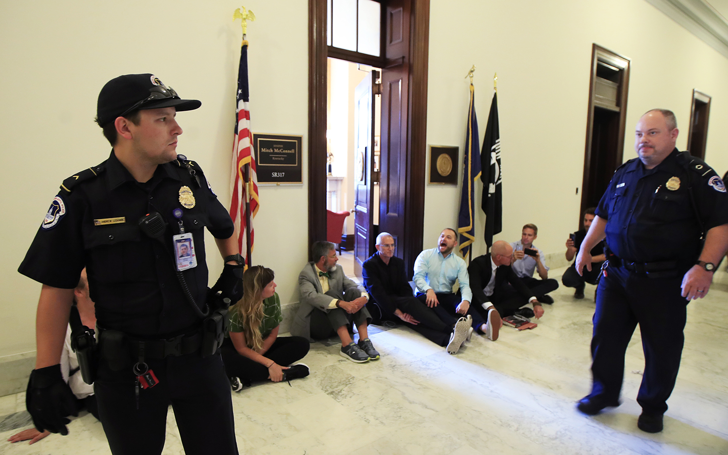 Capitol Police arrest dozens during Senate healthcare protests