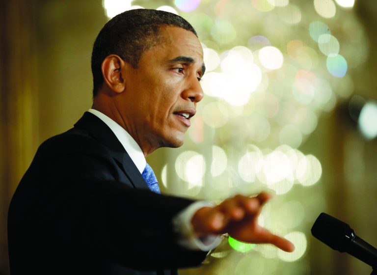 President Barack Obama gestures as he answers questions from members of the media during a news conference in the East Room of the White House in Washington, Monday, Jan. 14, 2013. (AP Photo/Pablo Martinez Monsivais)