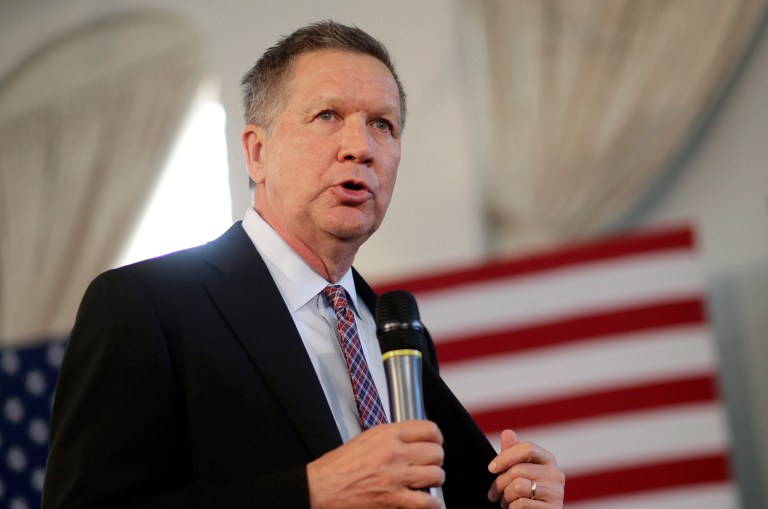 Republican presidential candidate Ohio Gov. John Kasich is banking on a contested convention to earn the GOP nomination. (AP Photo/Patrick Semansky)