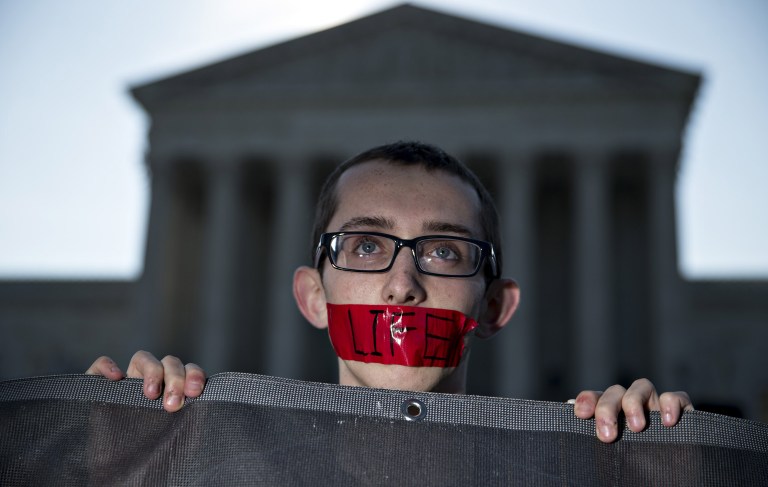 In a broad 5-3 ruling Monday that stunned and deflated abortion opponents, the justices wiped out years of work by groups who carefully crafted abortion provider regulations, prompted dozens of Republican-led states to pass them and then watched their strategy blossom as dozens of clinics shuttered around the country. (Andrew Harrer/Bloomberg)