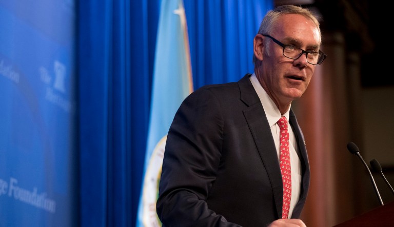 Interior secretary says the nation's participation in the global energy market will protect 