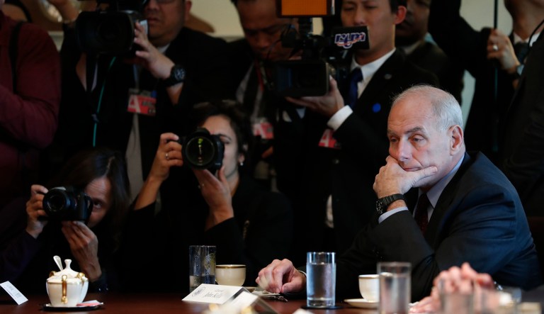 White House chief of staff John Kelly Thursday called Rep. Frederica Wilson, D-Fla., and her media campaign tasteless. It was, and the press helped her. (AP Photo/Alex Brandon)