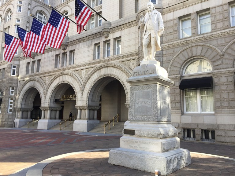 The Trump International Hotel was built inside an 1899 historic building, the Old Post Office. In a letter sent by the House Democrats to Denise Roth, the administrator at GSA, they cite the lease agreement between Trump and GSA, which issued a 60-year lease on the property since it sits on federal land. (AP Photos/Beth J. Harpaz)