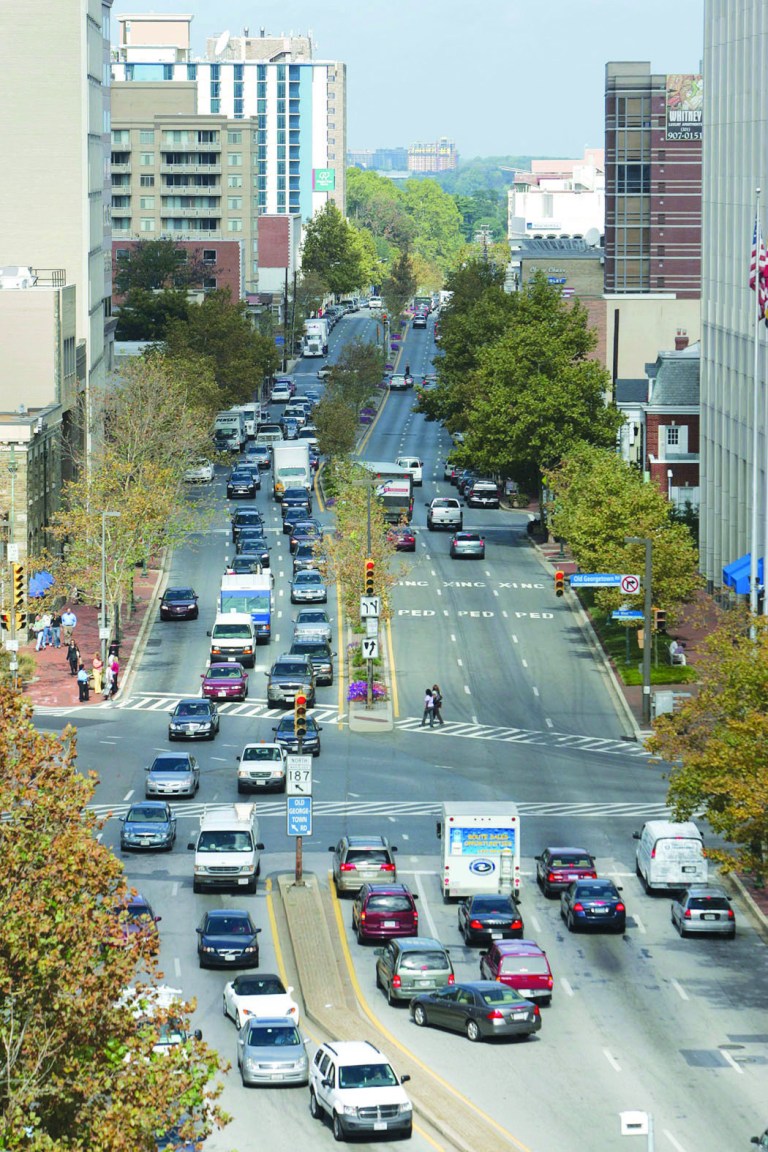 Route 355 cuts through the Bethesda Skyline. (Photo: Examiner file)