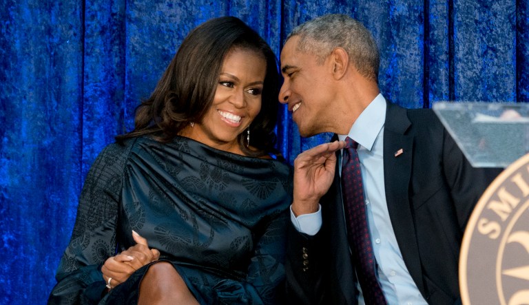 The playlist features songs such as "Shape of You" by Ed Sheeran and "Bleeding Love" by Leona Lewis. (AP Photo/Andrew Harnik)