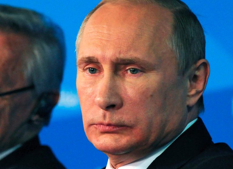 Russian President Vladimir Putin attends a meeting of the Valdai International Discussion Club in the Black Sea resort of Sochi, Russia, Friday. The United States is destabilizing the global world order by trying to enforce its will, Russian President Vladimir Putin declared Friday, warning that the world will face new wars if Washington fails to respect the interests of other countries. (AP Photo/RIA-Novosti, Mikhail Klimentyev, Presidential Press Service)