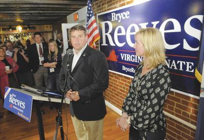 Robert A. Martin/The Free Lance-Star via AP
Virginia Republicans are claiming victory for Bryce Reeves over Democratic state Sen. Edd Houck.