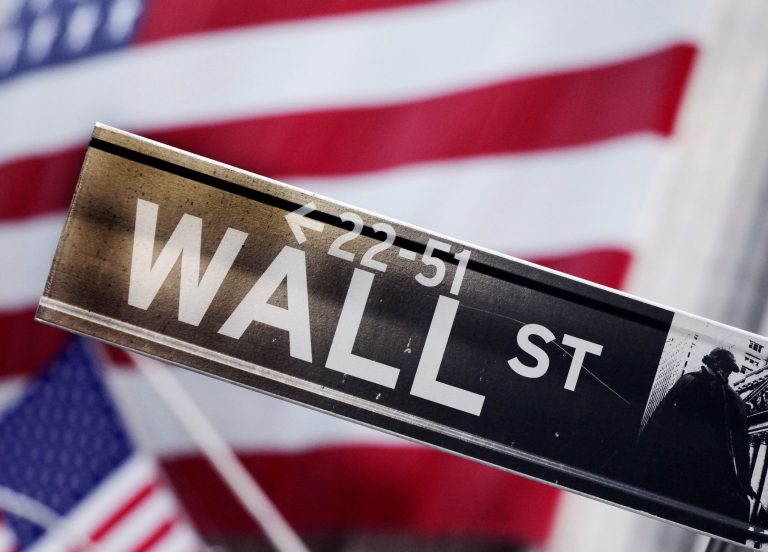 FILE - This Aug. 9, 2011 photo shows a Wall Street street sign near the New York Stock Exchange, in New York. U.S. stocks are opening slightly higher Friday, Aug. 8, 2014 as investors weigh gains in productivity against worsening geopolitical concerns. (AP Photo/Mark Lennihan, File)