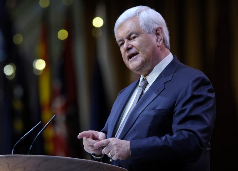 Former House Speaker Newt Gingrich is joining the small crowd of Republicans calling for a reversal of budget cuts at the National Institutes of Health. (AP Photo)
