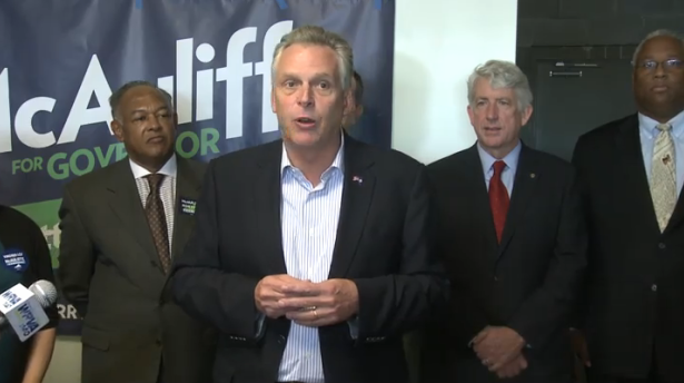 VIDEO: Terry McAuliffe heads to Richmond for final day of campaigning