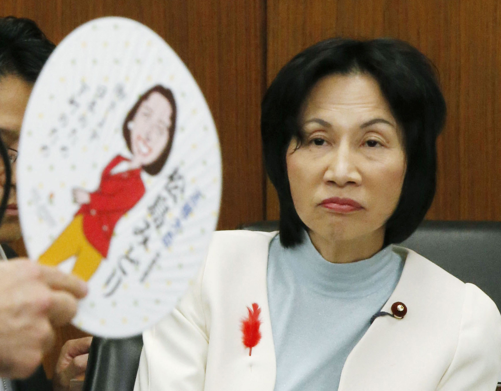 Japan’s justice minister undone by cheap paper fan