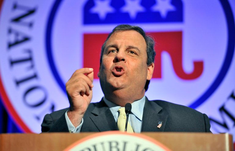 New Jersey Gov. Chris Christie took shots at two potential rivals for the 2016 GOP presidential nomination while urging national Republicans to get over their 2012 losses and focus on winning. (AP/Josh Reynolds)