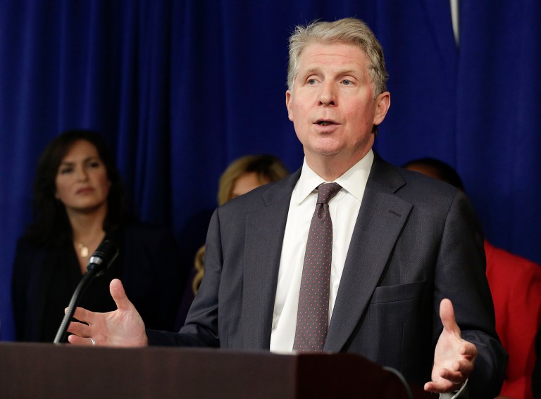 "The reality is there are going to be thousands of phones in cases related to murder, sexual assault, economic crime, cybercrime and even terrorism that are not going to be able to be opened as a result of this policy by the tech companies," Manhattan District Attorney Cyrus Vance Jr. said. (AP Photo/Julie Jacobson, File)