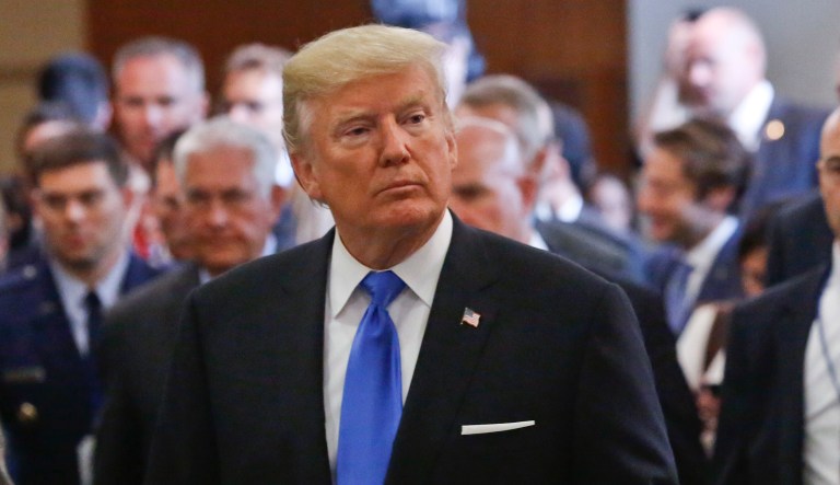 Trump sounds like he won't certify Iran's nuclear deal compliance come the next deadline on Oct.15. (AP Photo/Bebeto Matthews)