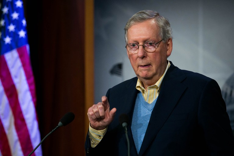 Senate Majority Leader Mitch McConnell called on Republican lawmakers Thursday to stop acting like they are still the minority party and to shift into 