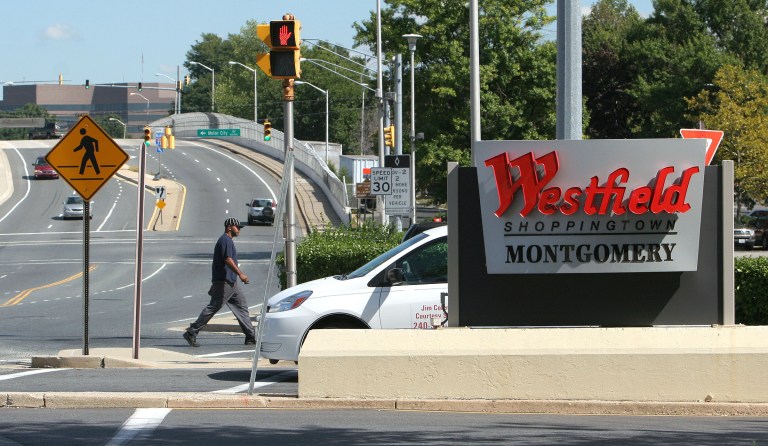 Part of an under-construction parking garage collapsed Thursday at Westfield Montgomery Mall. (Photo: Examiner file)