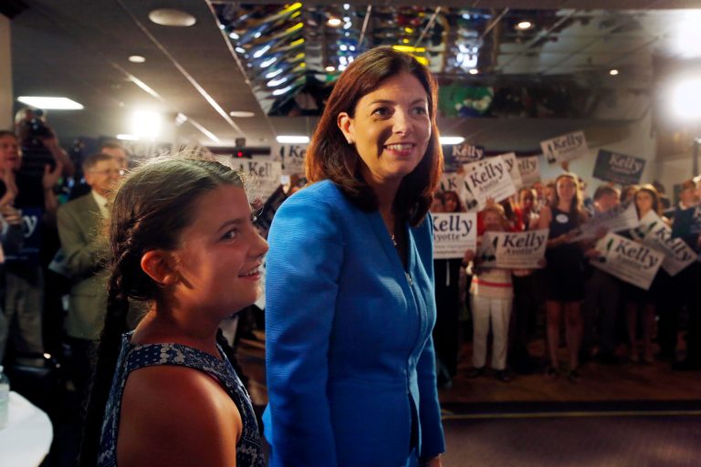 Sen. Kelly Ayotte is leading Democratic Gov. Maggie Hassan by 8 points in a hypothetical Senate matchup, 48 to 45 percent. (AP Photo)