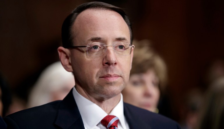 Deputy Attorney General Rod Rosenstein will brief the Senate on Thursday about the decision to fire FBI Director James Comey. (AP Photo/J. Scott Applewhite, File)