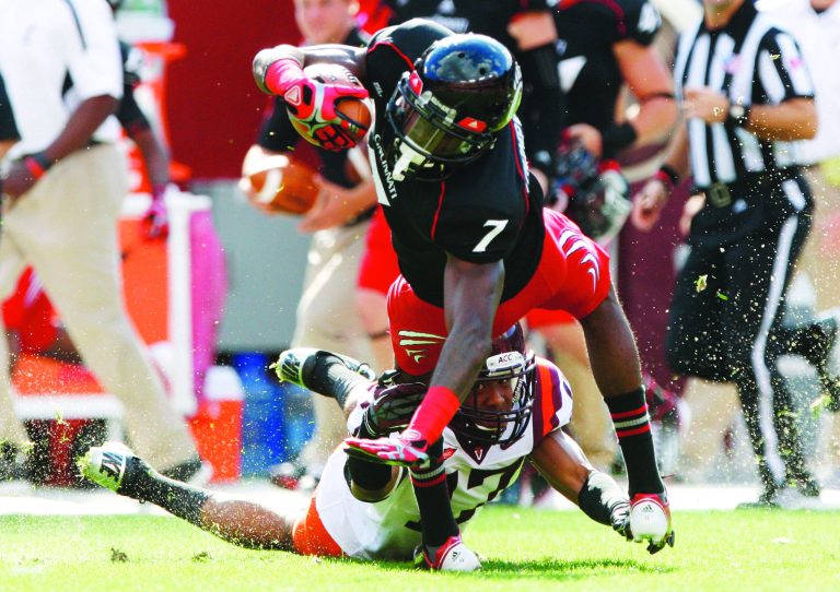 Jonathan Ernst/Getty Images
Cincinnati receiver Kenbrell Thompkins had seven catches for 134 yards and a touchdown against Virginia Tech.
