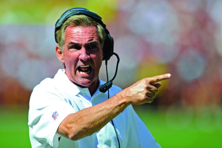 Nick Wass/AP
After a 1-2 start to the season, coach Mike Shanahan's record is 12-23 in three years with the Washington Redskins.