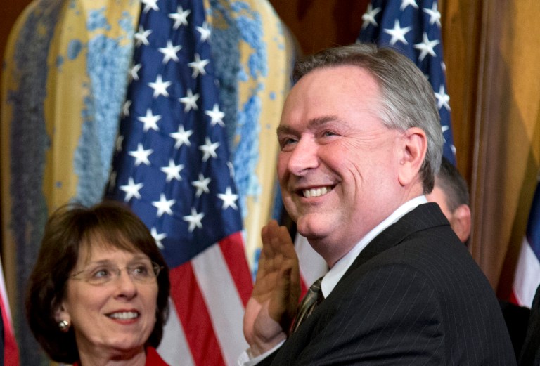 Stockman served in Congress from 1995 to 1997 and again from 2011 to 2013. (AP Photo/ Evan Vucci, File)
