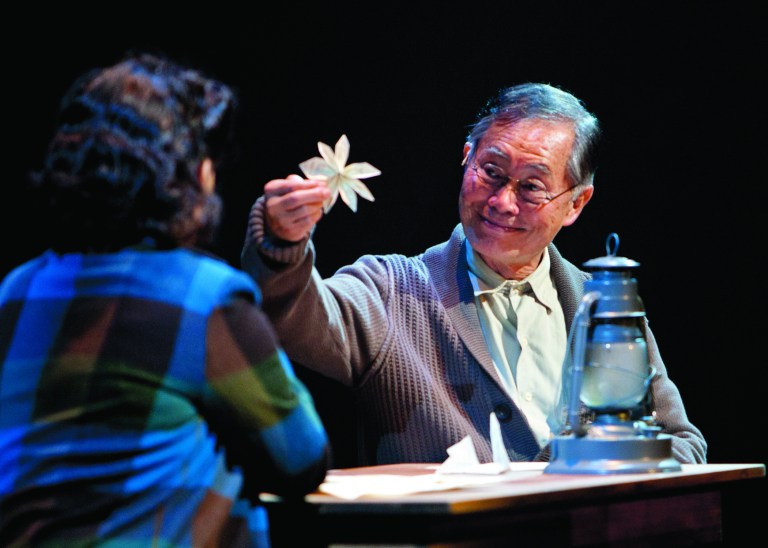 This undated image released by The Old Globe shows actor George Takei as Ojii-san during a performance of the musical 