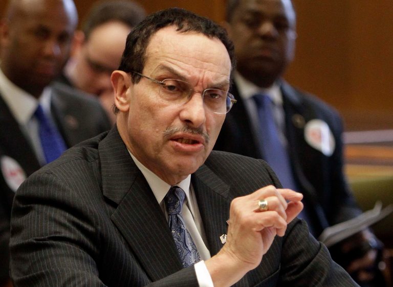   FILE - In this Friday, Jan. 27, 2012 file photo, Washington Mayor Vincent Gray testifies before the New Hampshire House State Federal Relations and Veterans Affairs Committee in support of a House resolution expressing support for admitting the District of Columbia as the 51st state in Concord, NH. With less than seven months before the Democratic primary for mayor, which has traditionally decided the race, Gray is being coy about his intentions _ and the contest is mired in uncertainty. (AP Photo/Jim Cole, File)  