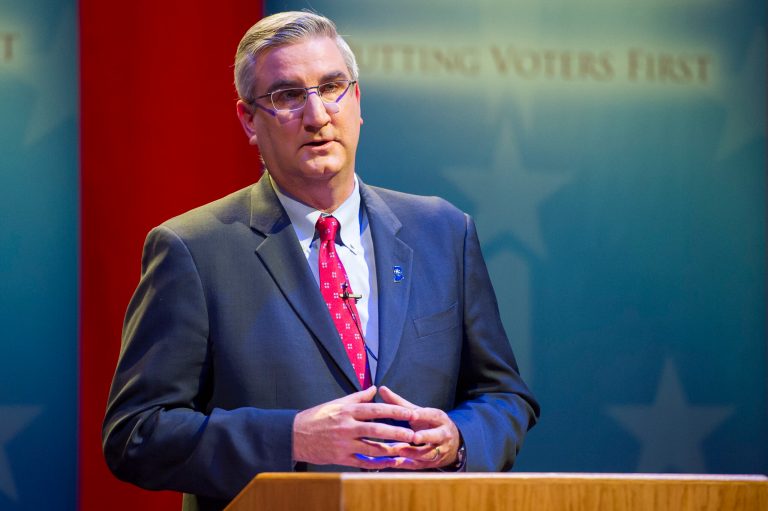 The winner of one of the most hotly contested gubernatorial races in the country found himself sitting in the front row of the Carrier Corp.'s auditorium and about to embark on an overseas trip to the U.K. when the Washington Examiner caught up with the unlikely rising star. (AP Photo/Alex Slitz, Pool)