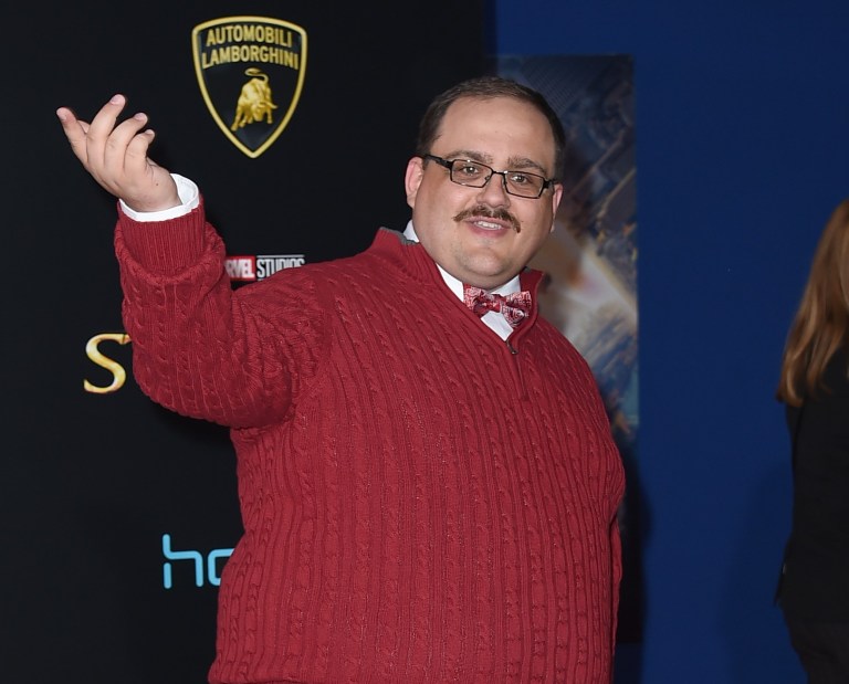 Despite being trapped in a prison of crimson-colored cotton for the past ten months, Ken Bone confirmed in a Friday interview with the Washington Examiner that his favorite color is actually blue. (Photo by Jordan Strauss/Invision/AP)