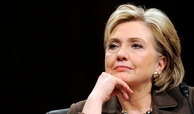 Sen. Hillary Clinton, D-N.Y., listens to a question as she testifies on Tuesday, Jan. 13, 2009, during her confirmation hearing to become secretary of state. (AP Photo/Susan Walsh)