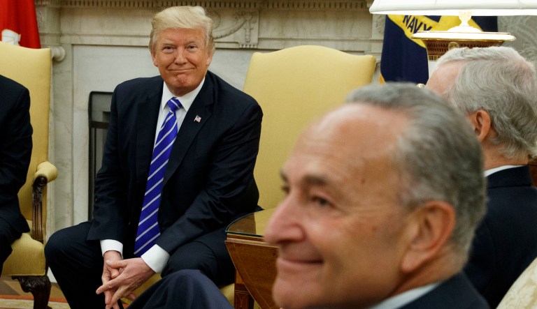 President Trump offering Democrats targeted amnesty in exchange for enhanced border security is his latest big political risk as his own party prepares to defend its congressional majorities. (AP Photo/Evan Vucci)