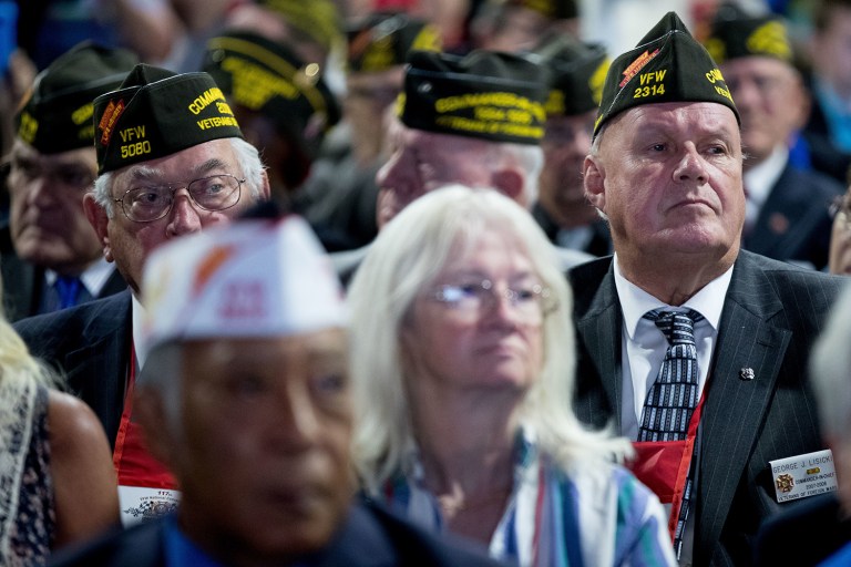 According to a survey released by the Veterans of Foreign Wars, a candidate's veteran status matters when running for president. (AP Photo/Andrew Harnik)