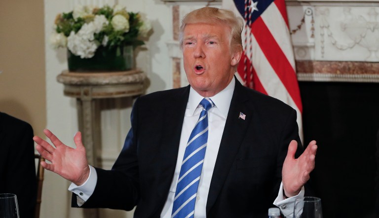 Both President Trump and the Resistance never fail to double down on ugly in response to the latest perceived outrage from the other. (AP Photo/Pablo Martinez Monsivais)