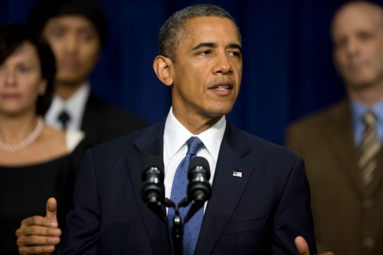 President Barack Obama speaks in the South Court Auditorium on the White House complex, Monday, Sept. 16, in Washington. Before speaking about the economy Obama commented on the Washington Navy Yard shooting. (AP/Carolyn Kaster)