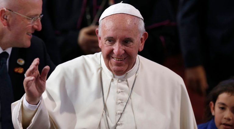 Pope Francis condemned world leaders Thursday night for what he called 