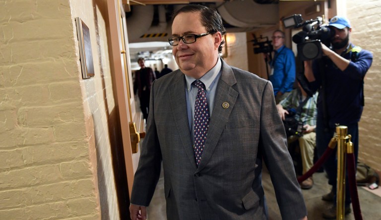 In response to the bold move, Texas Democrats filed a lawsuit on Wednesday to put Rep. Blake Farenthold's name back on the ballot. (AP Photo/Susan Walsh)