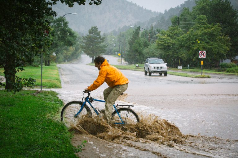 An estimated 6-10 inches of rain fell in 12-18 hours in Boulder, Colo. (Dana Romanoff/Getty Images)