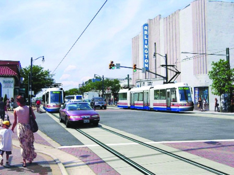 Courtesy Photo
An artist's rendering of streetcars in Arlington.