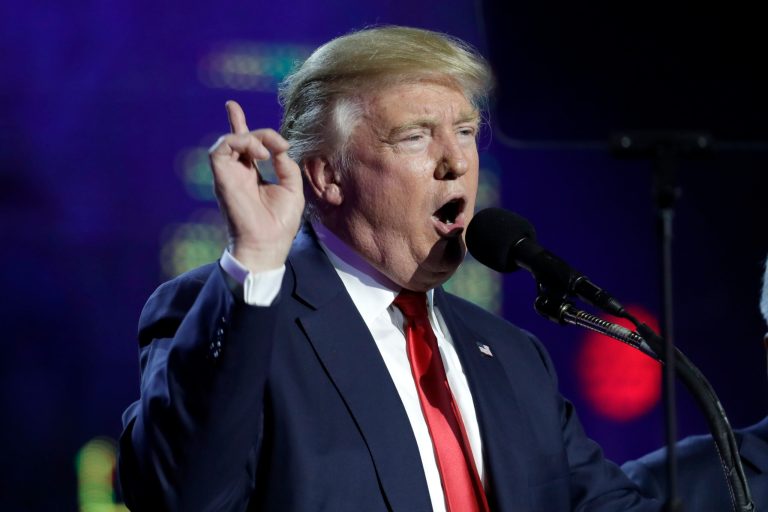 Trump insists that his team is winning. (AP Photo/Julio Cortez)