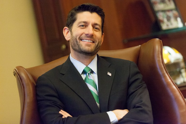 House Speaker Paul Ryan showing off his 