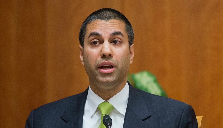 Republicans praised Pai ahead of the vote as someone who promoted market-based, pro-growth policy decisions who improved openness and transparency in the FCC. (AP)