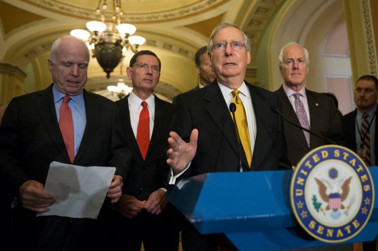 Senate Republicans remained divided on whether to form a special committee to investigate Russian hacking. (AP Photo/Evan Vucci)