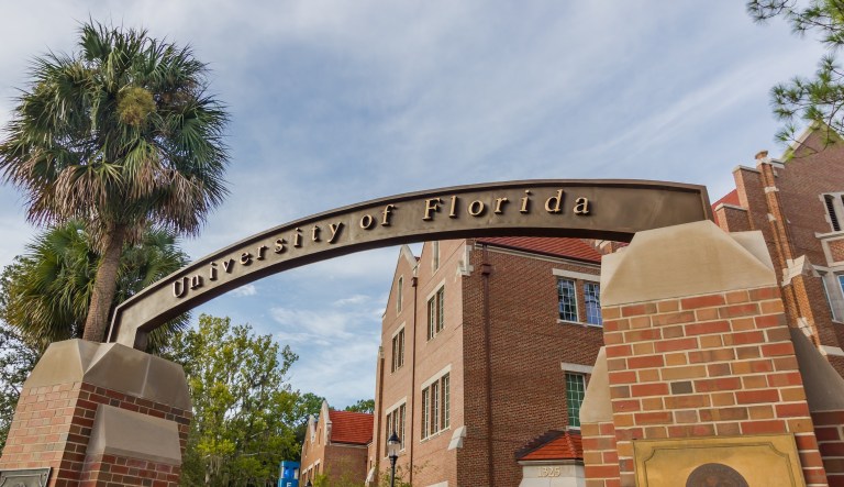 During the school's Consent Week, accessorized with clitoris-shaped earrings, Laurie Mintz, a University of Florida psychology of human sexuality professor, discussed the many themes of sexism including the 